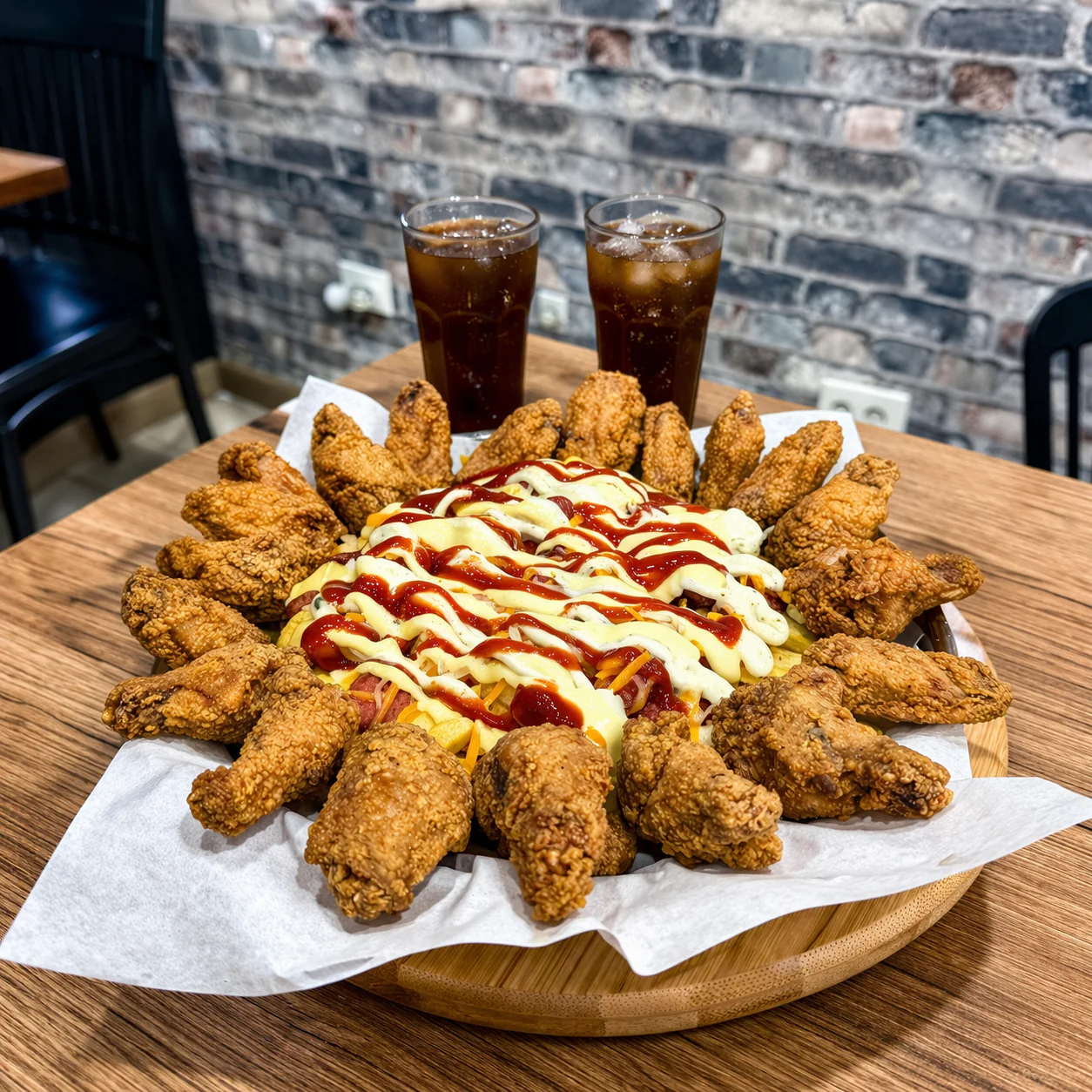 20 Alitas o Boneless + 1 Salchipapa Gigante + 2 Bebidas por solo $14 en Alitas Salvajes Pub - Image 3