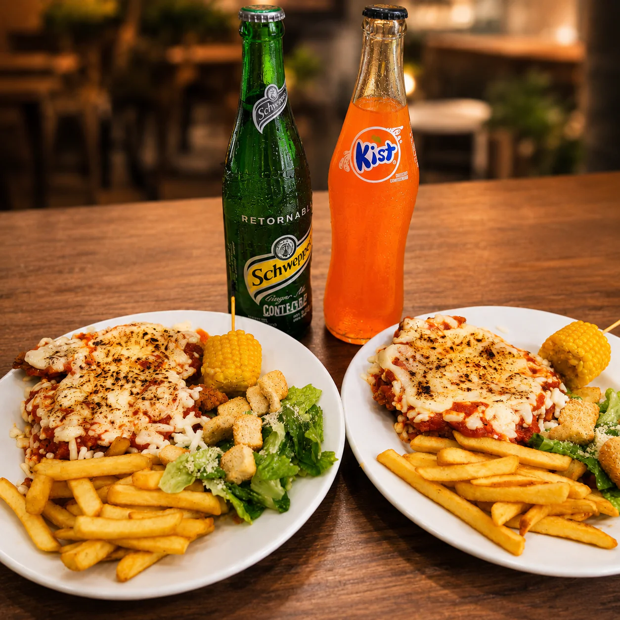 2 Platos de Pollo a la Parmigiana + 2 Bebidas por solo $15 en Alitas Salvajes Pub - Image 3
