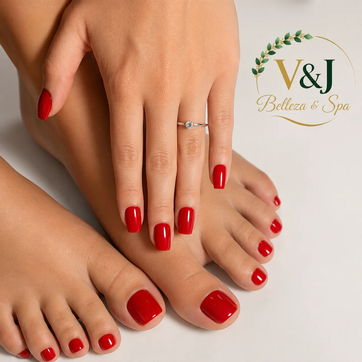 Manicure + Pedicure Semipermanente por solo $22 en V&J Belleza and Spa - Image 3